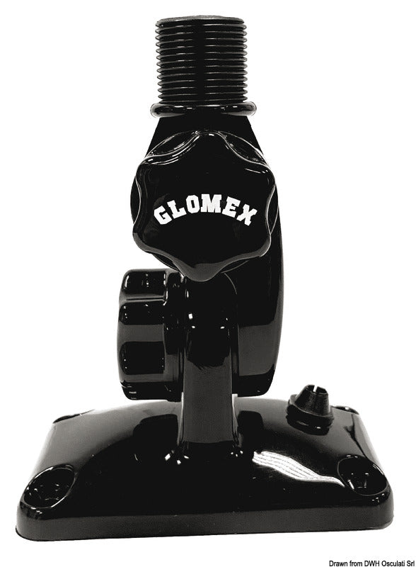 Glomex antennebeslag nylon sort