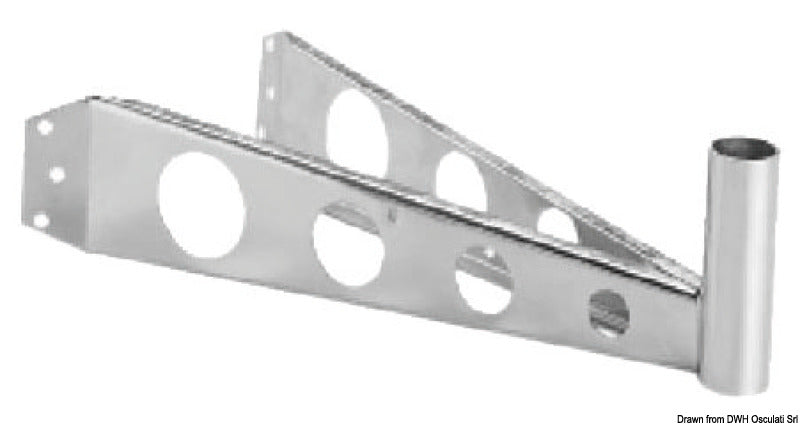 Glomex rustfri topbeslag med 25 mm boring