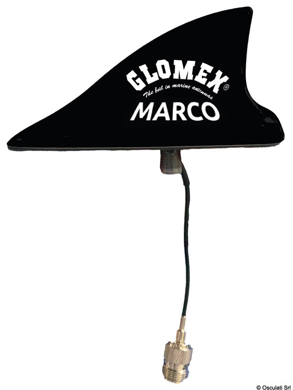 Glomex MAKO VHF antenne 250 mm sort