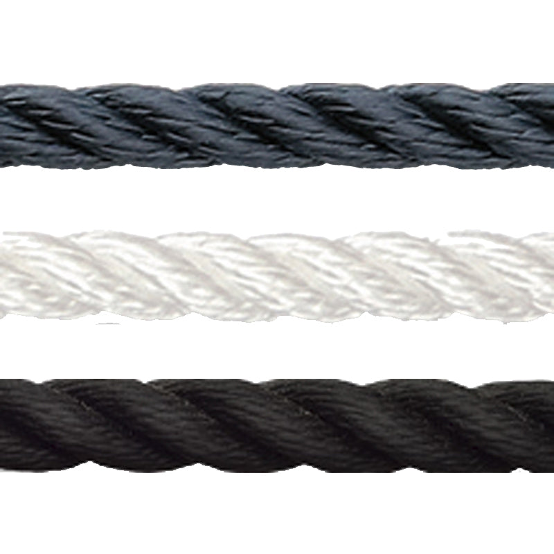 Rapallo 3-sl. Polyester black 8 mm