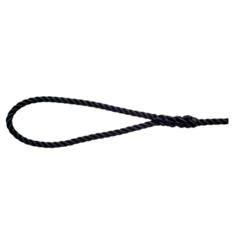 Rapallo 3-ply Polyester w/eye 350 mm navy blue 14 mm x 10 m 7609*