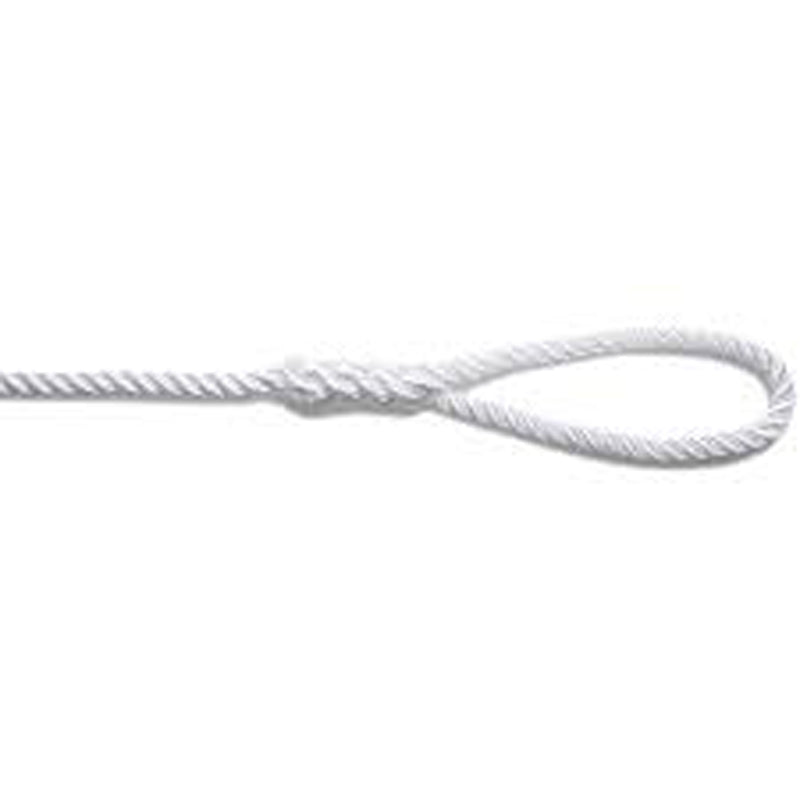 Rapallo 3-sl. Polyester m/øje 350 mm hvid 16 mm x 10 m 8356