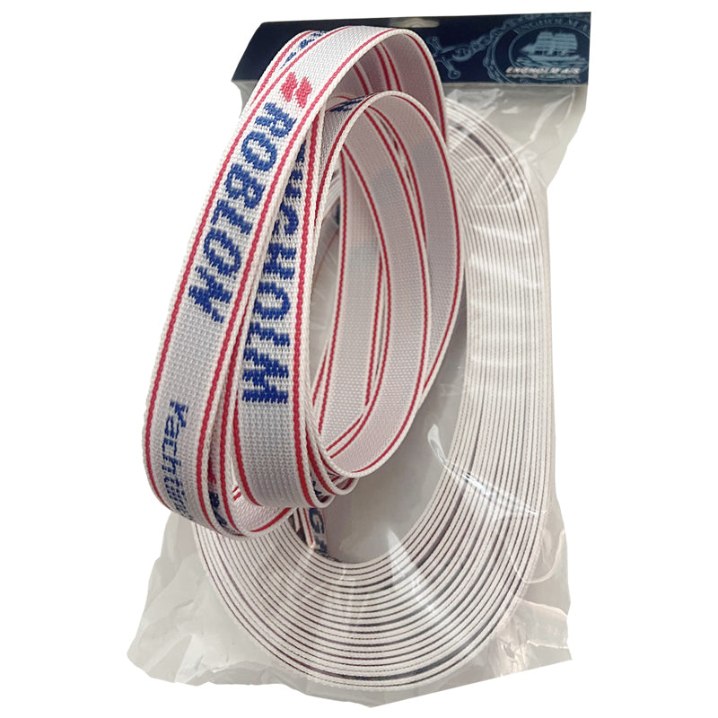 Gjord hvid Roblon/Engholm 25 mm x 50 m brud 450 kg
