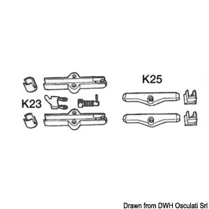 K23 kit til kabeltilslutning Ultraflex
