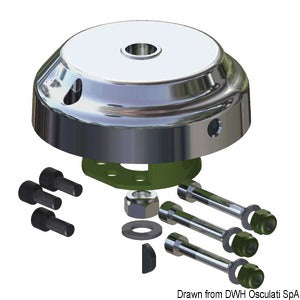Ultraflex anti-tyveri X90 90° forkromet navkapsel
