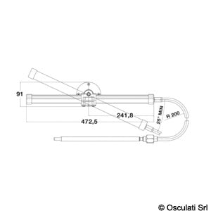 Ultraflex TM87O lineær styremekanisme 24'