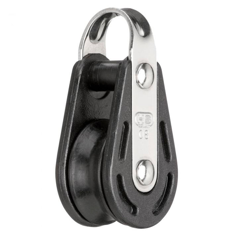 H.S. Sprenger fiberblok 1-skive til 8 mm tov fast bøjle