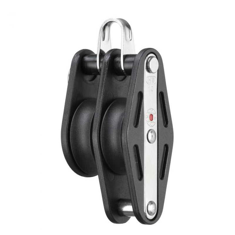 H.S. Sprenger fiberblok 2-skive m/svirvel 8 mm, 27x11,5 mm