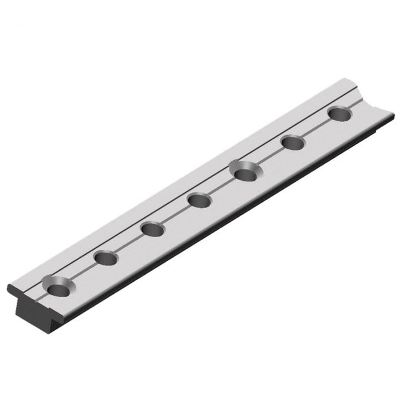 Skødeskinne T-track aluminium 20 mm 30 cm hul Ø5 mm