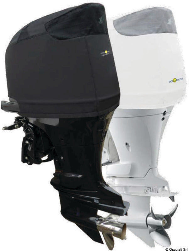 Oceansouth ventileret motorkappecover til Suzuki DF8A/DF9.9A, 1-cyl. 4T 208 cm³ (fra 2010) – sort