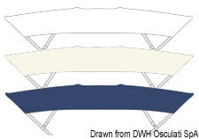 Tessilmare Shade Master Fish bimini beige 190–210 cm