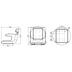 Cushion series for Comfort bucket seat Osculati