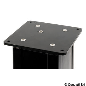 Osculati treleddet elektrisk bordelev 24 V sort