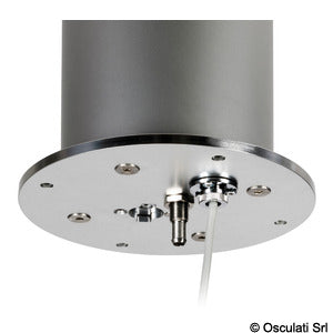 Osculati tretrins rund bordben 12V sølv