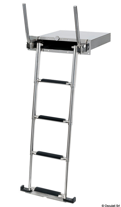 Douglas marine indbygget teleskopstige AISI316, 4 trin