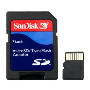 4 GB microSD™ kort med SD™-adapter