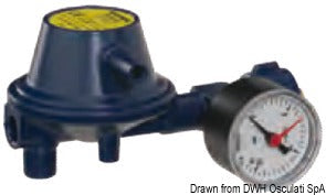 GOK Marine Line lavtryksregulator 30 mbar med manometer