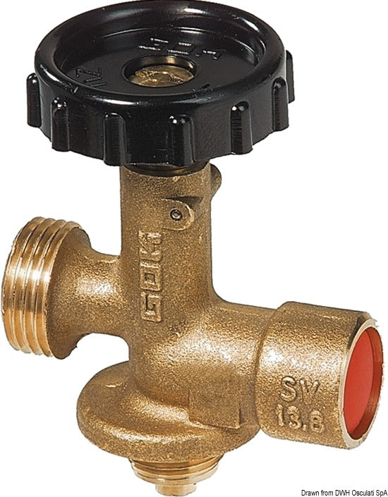 GOK gasflaskeinstallationssæt til standardgasflasker 5/10/20 kg, 30 mbar