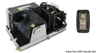 Climma Compact marineklimaanlæg C med MK3-betjeningspanel, 220 V, 16.000 BTU/h