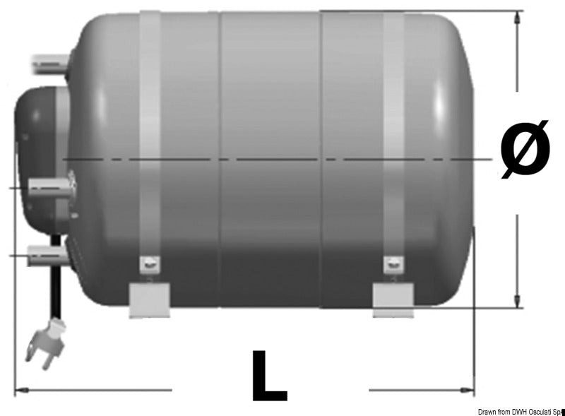Isotemp SPA50 varmtvandsbeholder 50L 745x392mm 750W 220V