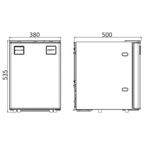 Frigo køleskab Clean Touch frontpanel 50 L Osculati