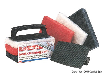 3M Scotch-Brite nylon pads rengørings- og slibetilbehør
