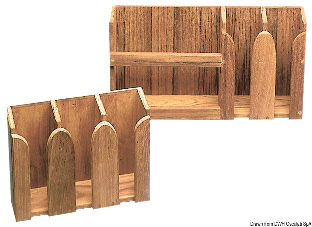 ARC tallerken- og kopholder i teak