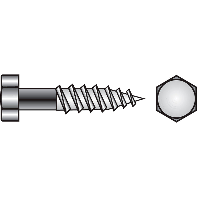 Fransk skrue M6 x 40 mm DIN 571 A4 pose á 4 stk.