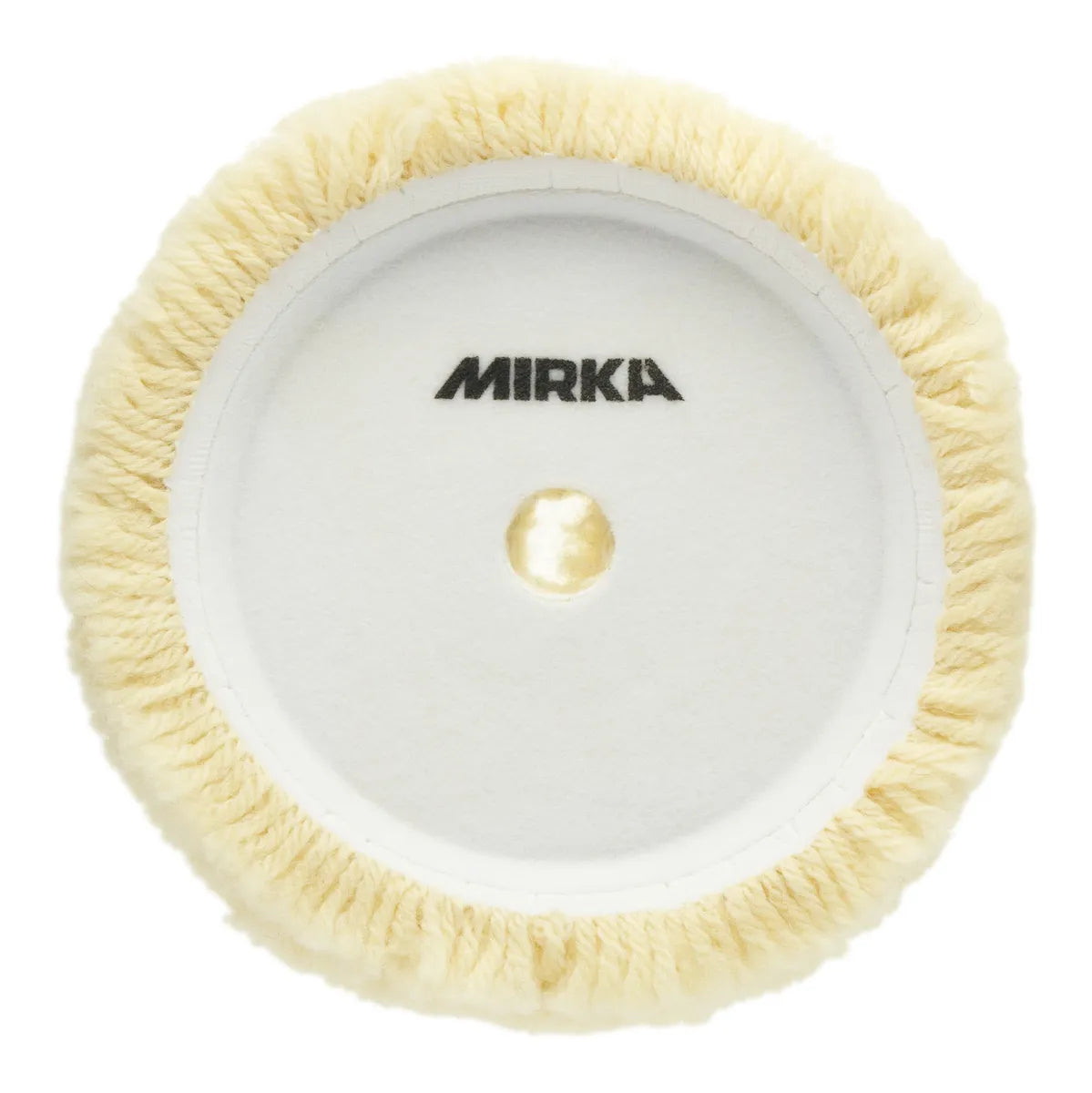 Mirka braided wool polishing pad with velcro.