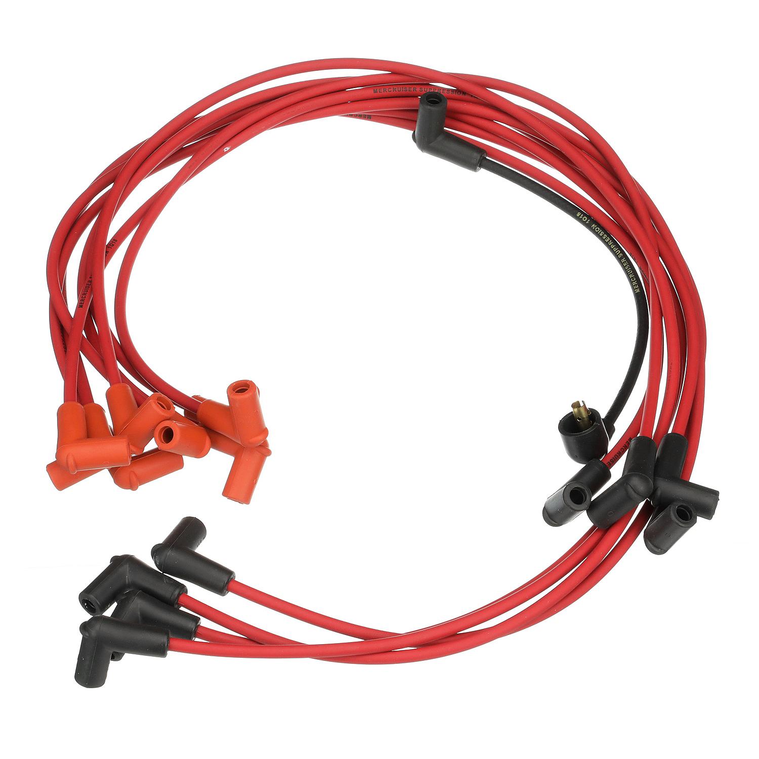 Quicksilver 84-816608Q61 rødt tændrørskabelsæt til MerCruiser 454/502 V8