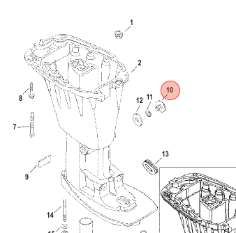 Quicksilver/Mercury PLUG-DRAIN - P/N: 8288181