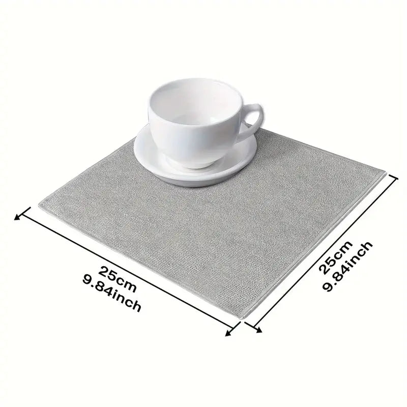 Mikrofasertuch - klein 25 x 25 cm. Grau (5er-Pack)