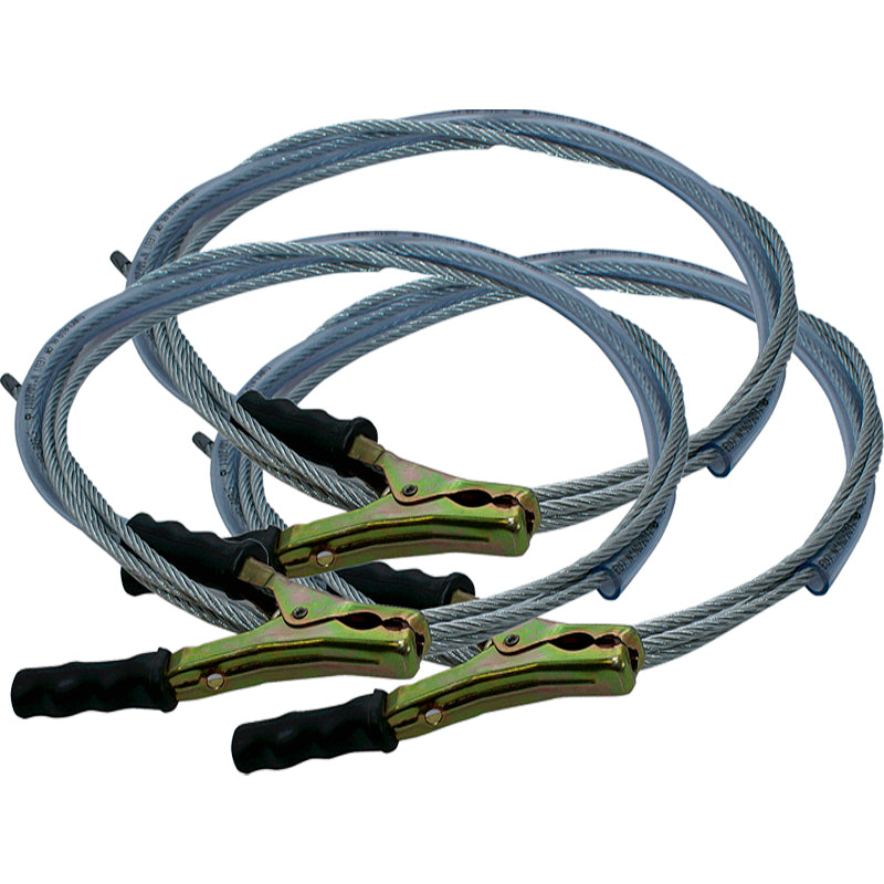 Lynafleder 4x3 m wire plastbelagt 0,75 m sæt 4 stk.