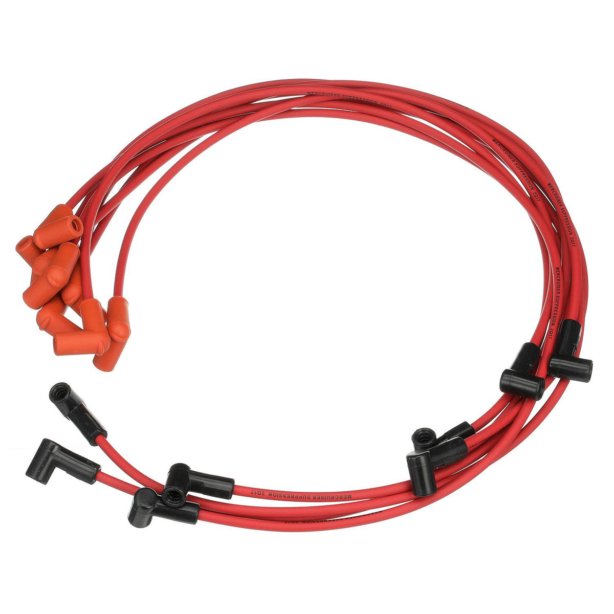 Quicksilver rødt tændrørskabelsæt 84-816608Q70 til MerCruiser GM 305/350 V8