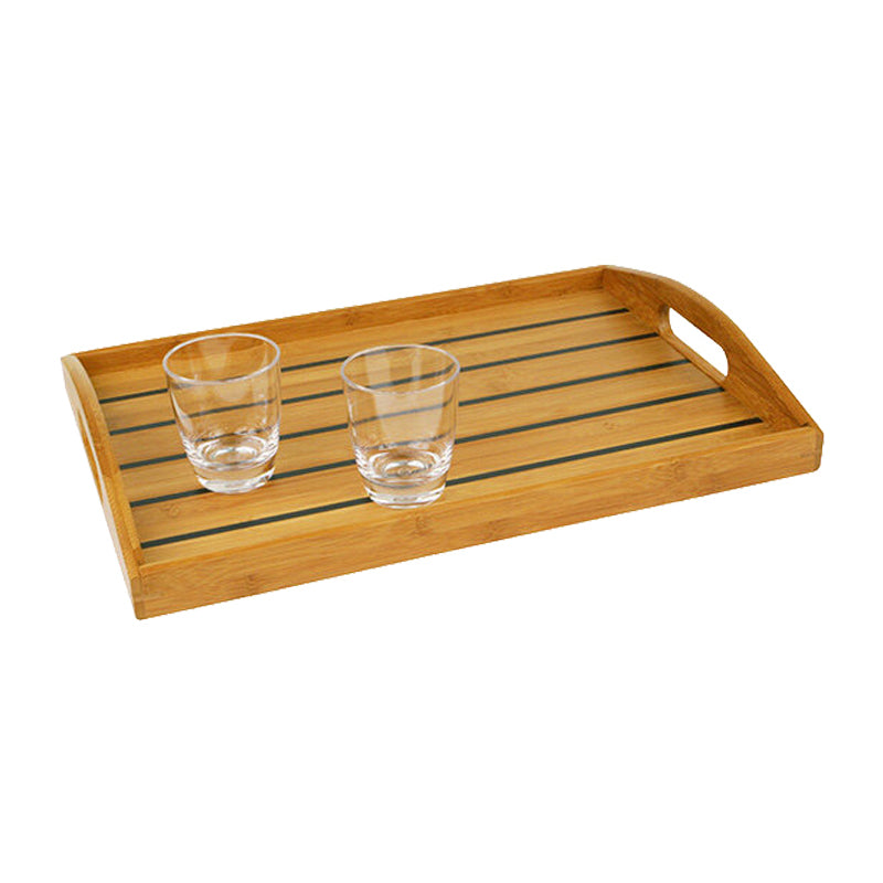Serviertablett aus Bambus
