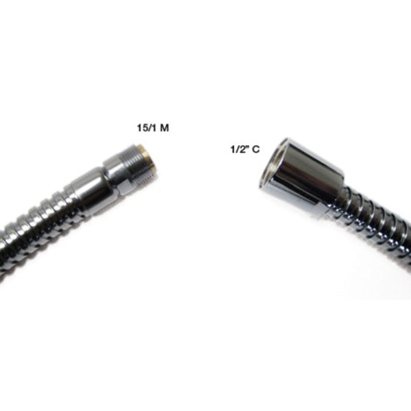 1,5 m Chromschlauch 1/2"f-15/1m