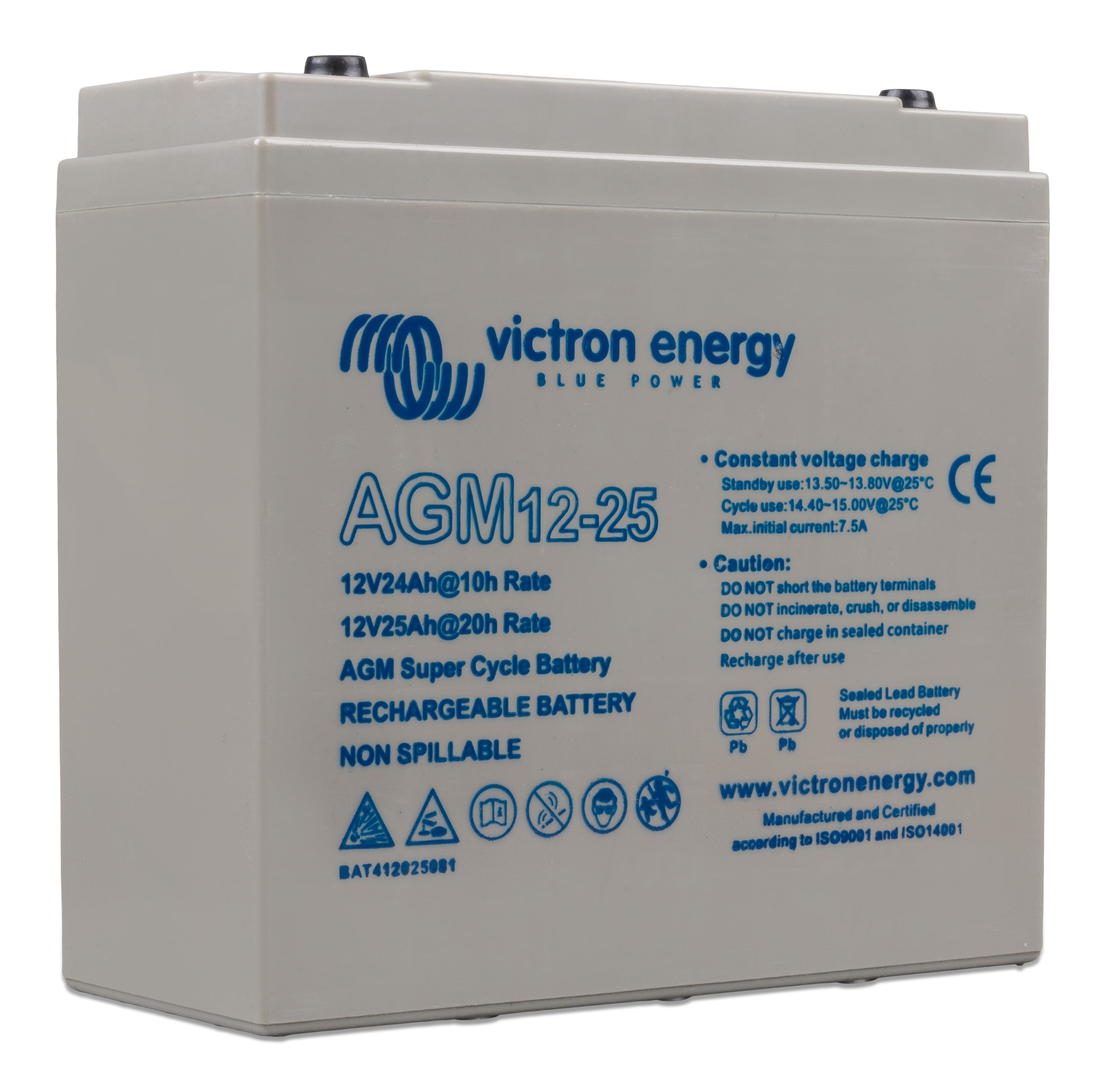 Victron AGM Super Cycle batteri 12V 25Ah M5