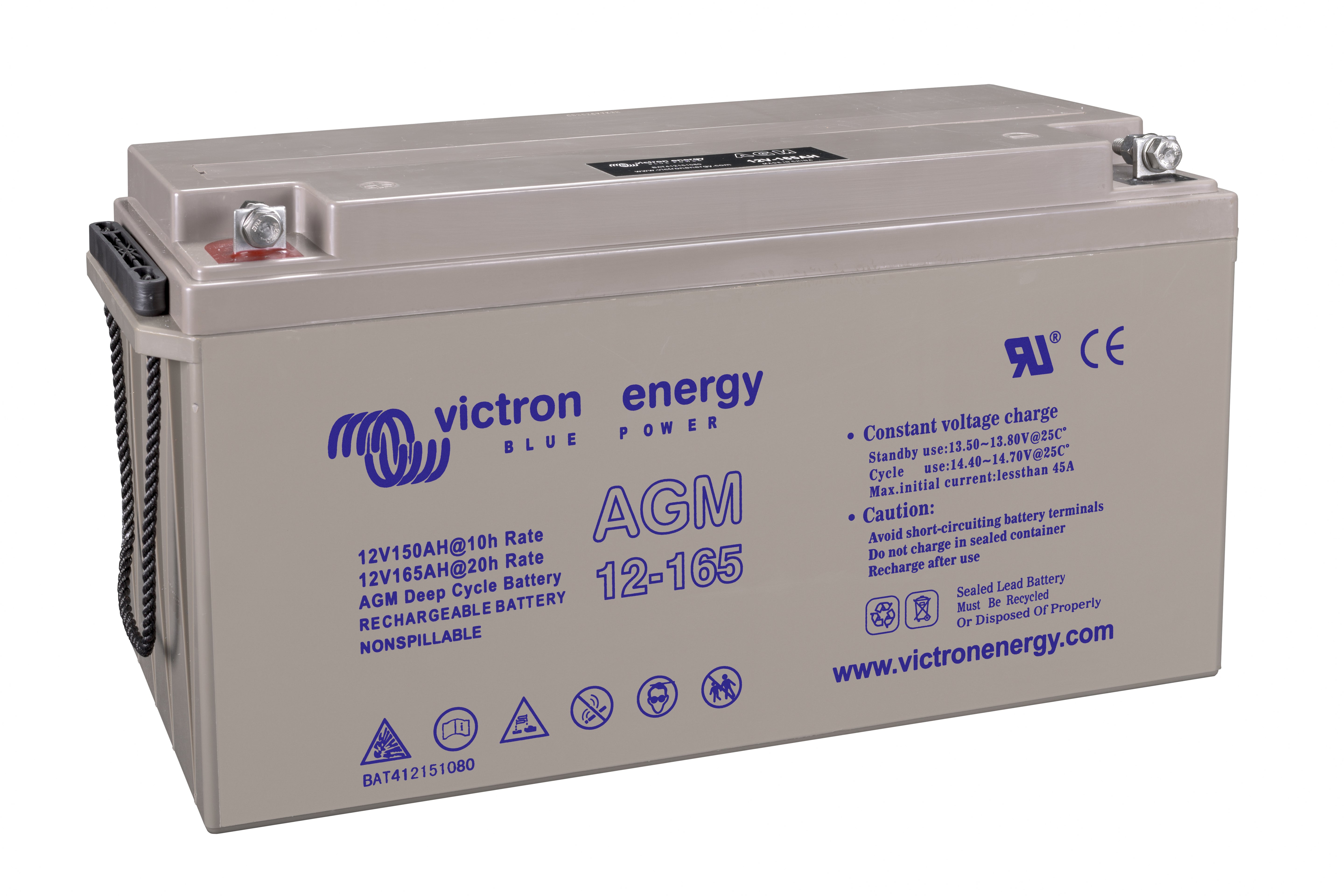 Victron GEL deep cycle batteri 12V 165Ah