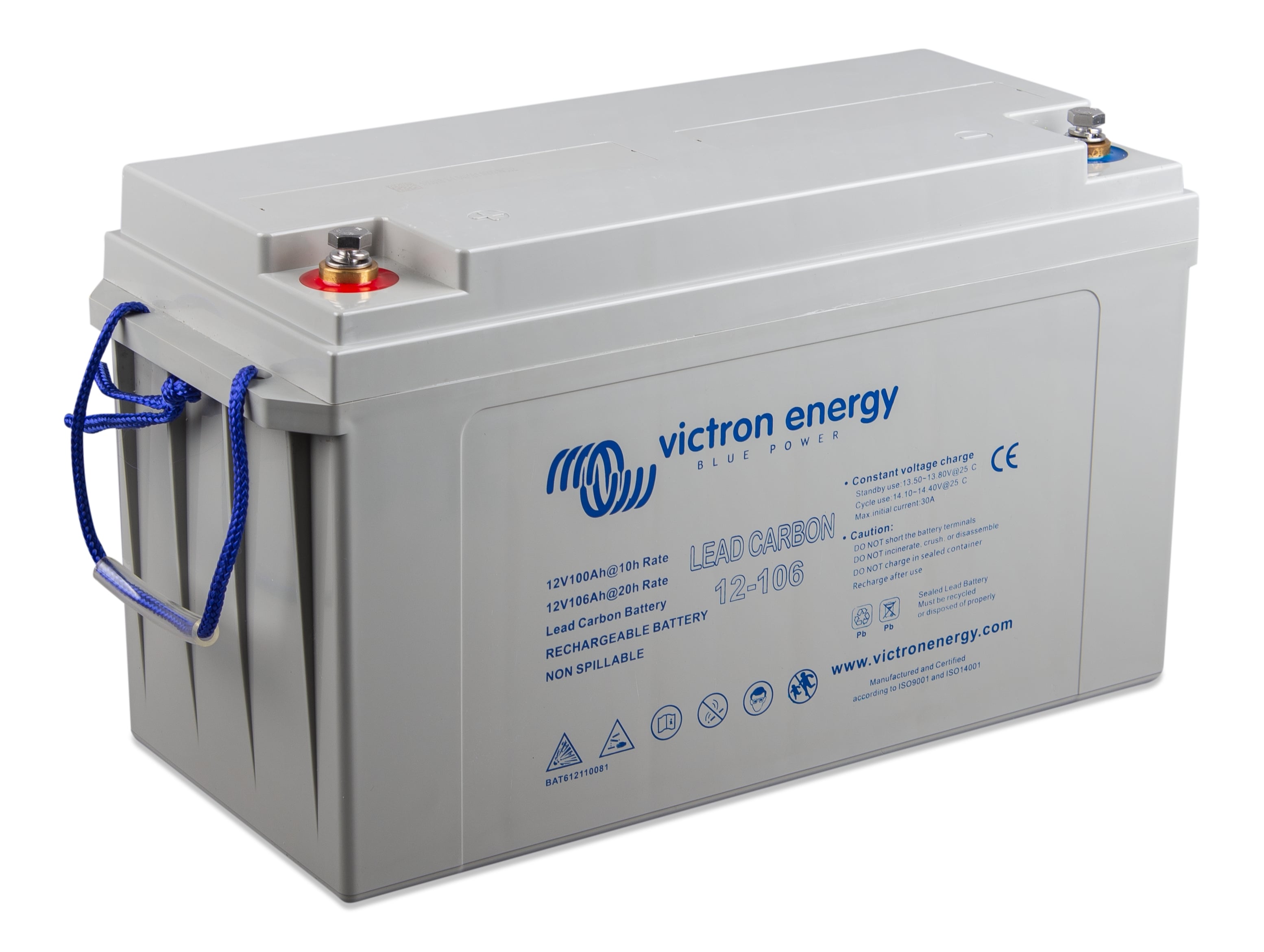 Victron Lead Carbon batteri 12V 106Ah M8