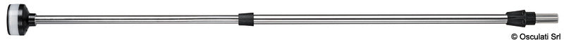 Teleskop lanternemast 60 cm hvid plast