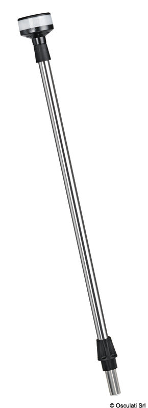 Teleskop lanternemast 60 cm hvid plast