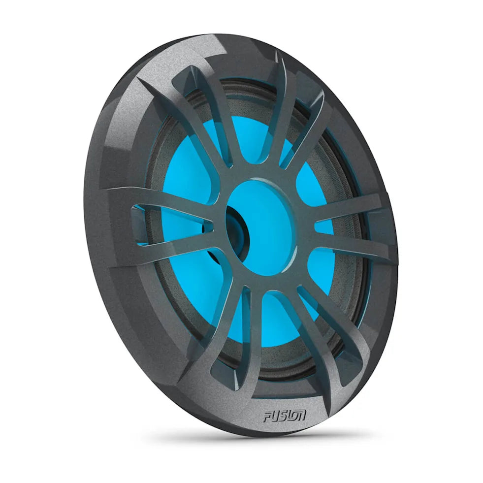Fusion® EL Series Marine Speakers, 6.5" 80 Watt Gray Marine Sports Speaker (Pair) with RGB LED Lighting