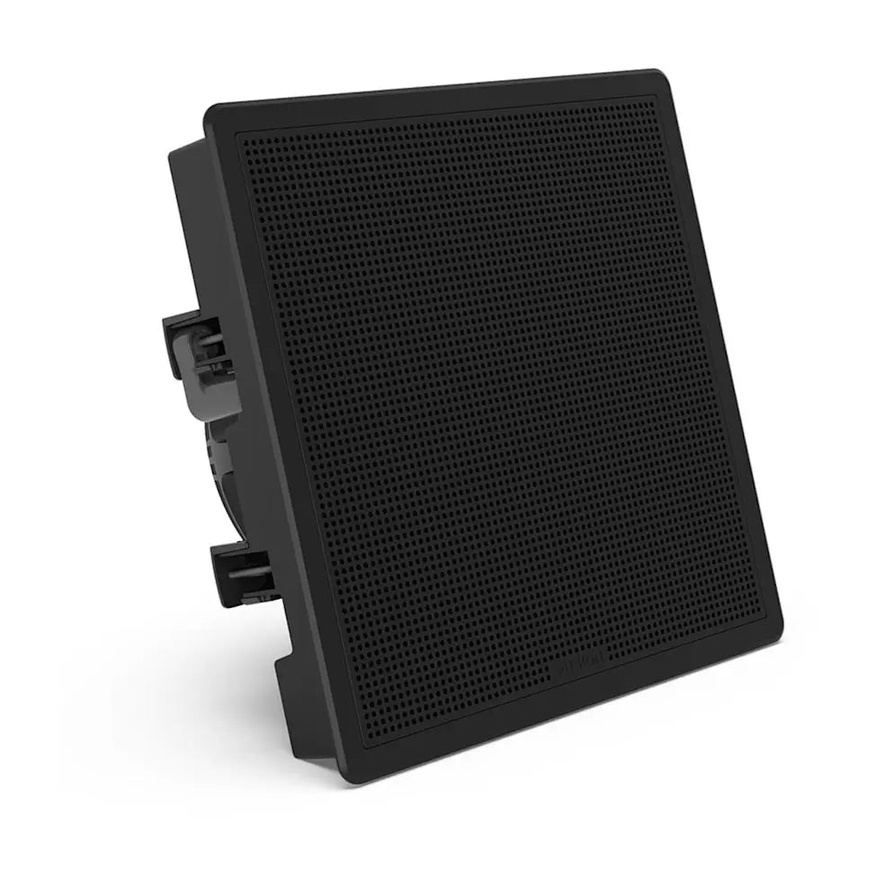 Fusion® FM Series Marine Subwoofers, 10" 400W Square, Black, Flush Mount Marine Subwoofer
