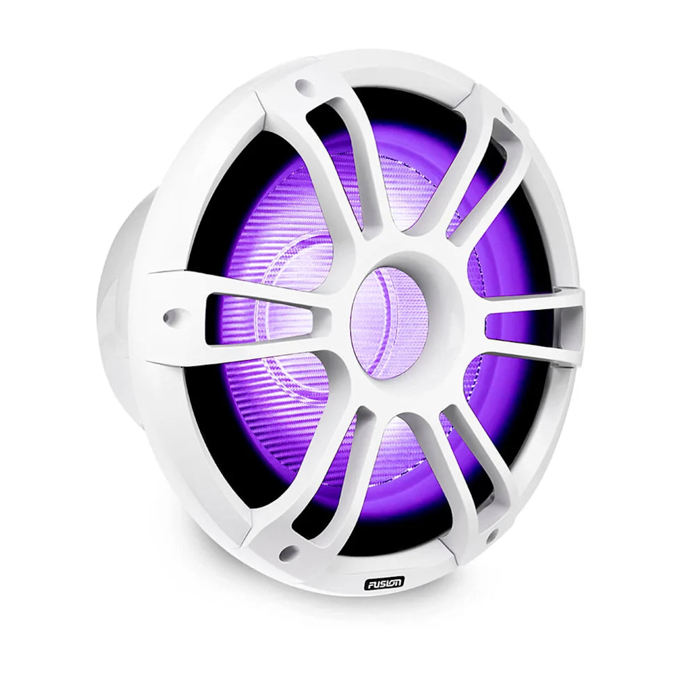 Fusion® Marine Subwoofers, 12″ 1400 W Sports White Marine Subwoofer with CRGBW