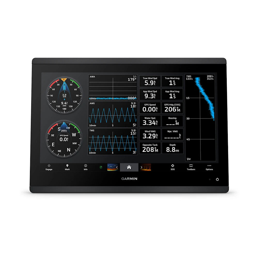 Garmin GPSMAP® 1623 kortplotter – Globalt baggrundskort (uden ekkolod)