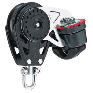 Harken Carbo Blok 75 mm enkelt, svirvel, Cam-Matic