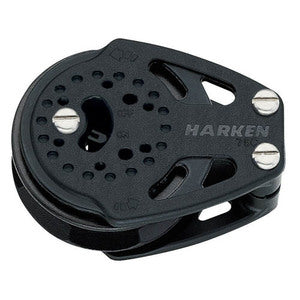 Harken Carbo Ratchet Blok 75 mm enkelt, skildpadde