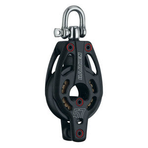 Harken Black Magic Air blok 57mm enkelt/hv.