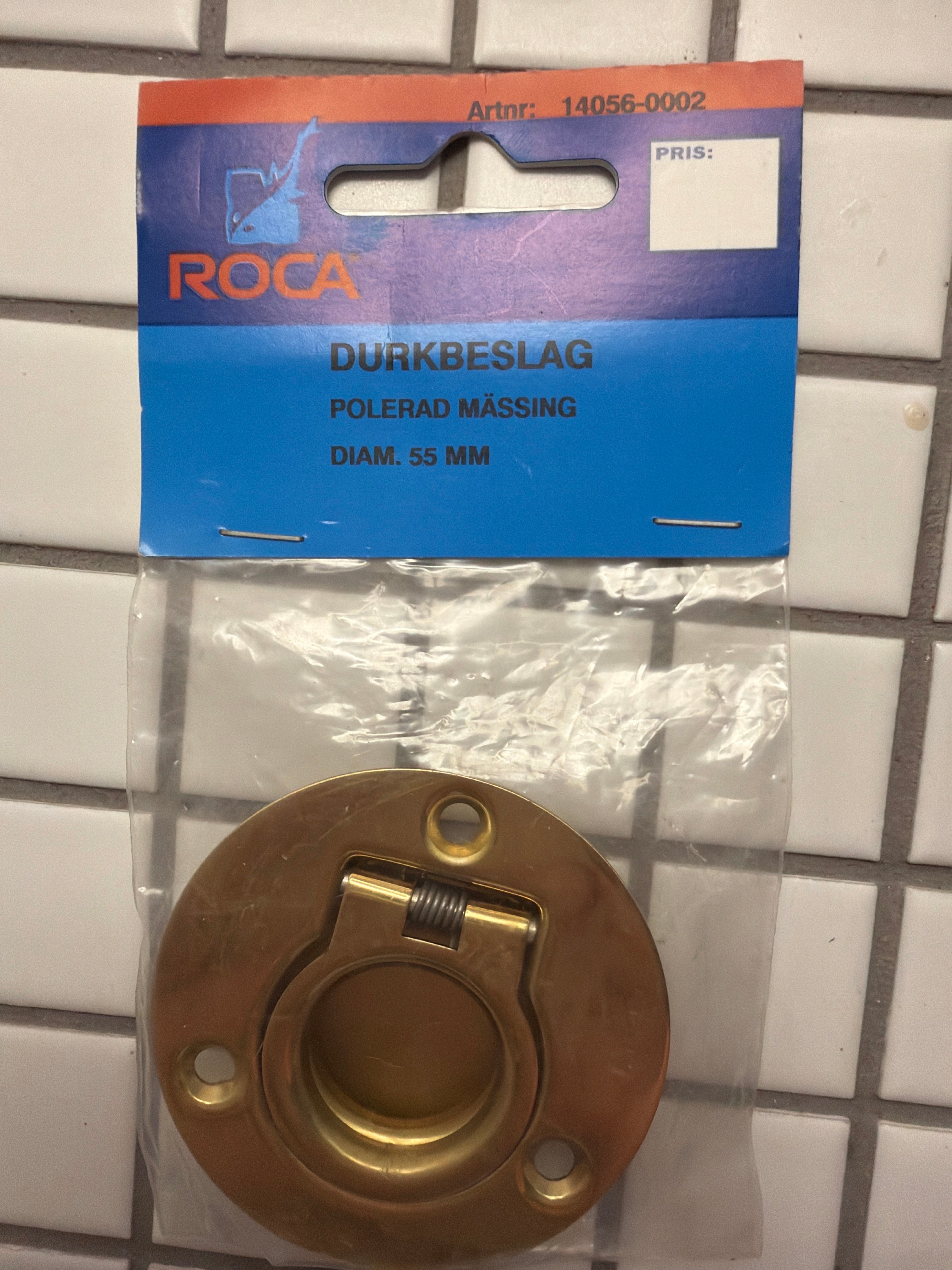 ROCA ringgreb i poleret messing