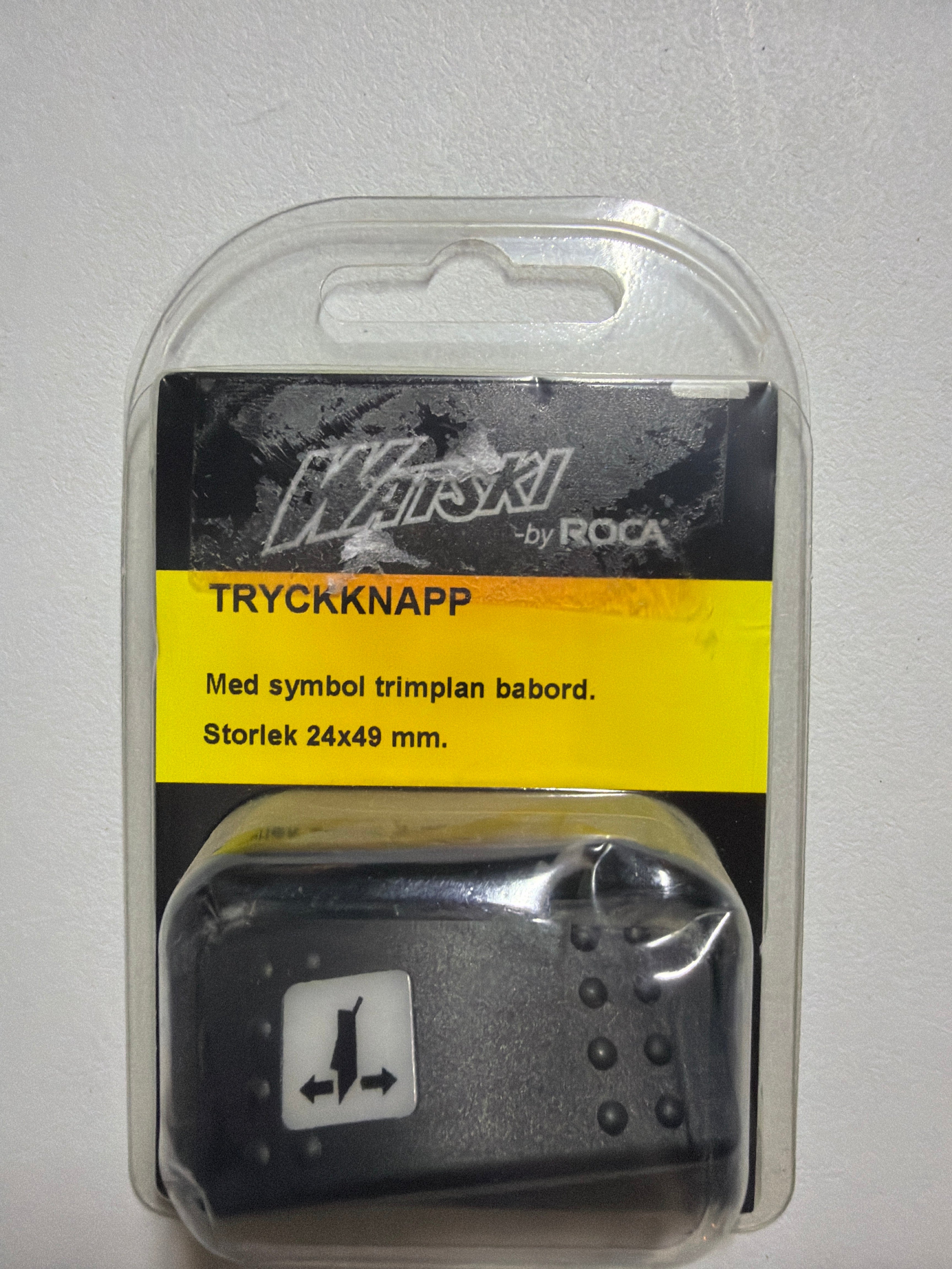 Watski Trykknap – Trimplan Babord (24×49 mm)
